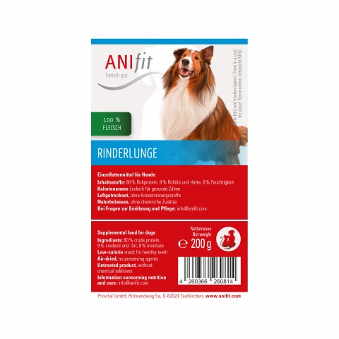 Hond Snacks Runderlong 200g 1 Stuk -3- Anifit